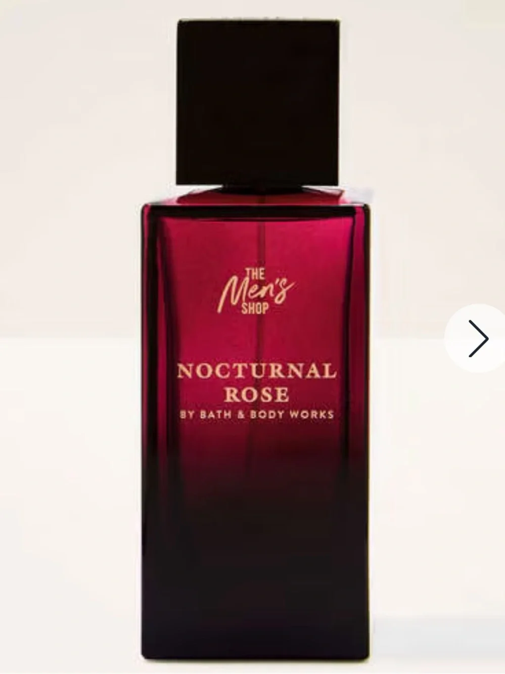 Bath & Body Works Nocturnal Rose Bottle in Deep Red and Black